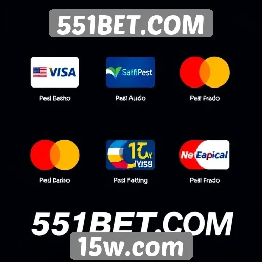 Métodos de pagamento disponíveis no 551BET